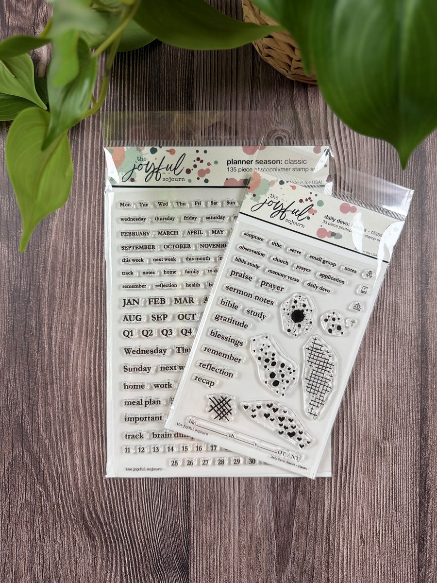 'Make it Match' Bundle: Classic Font Planner Season & Daily Devo Basic ...