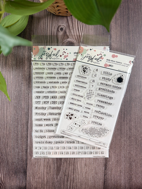 'Make it Match' Bundle: Vintage Font Planner Season & Daily Devo Basic ...